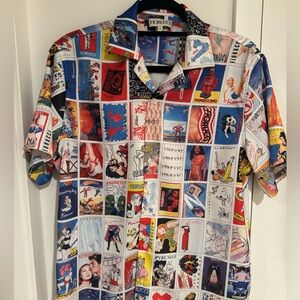 Fiorucci Panini Print Bowling Shirt Multi